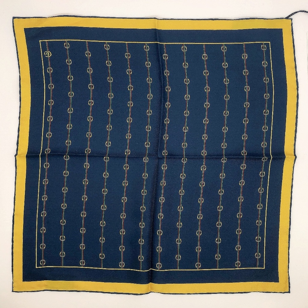 NWT Gucci Men’s Horsebit printed Pocket Square